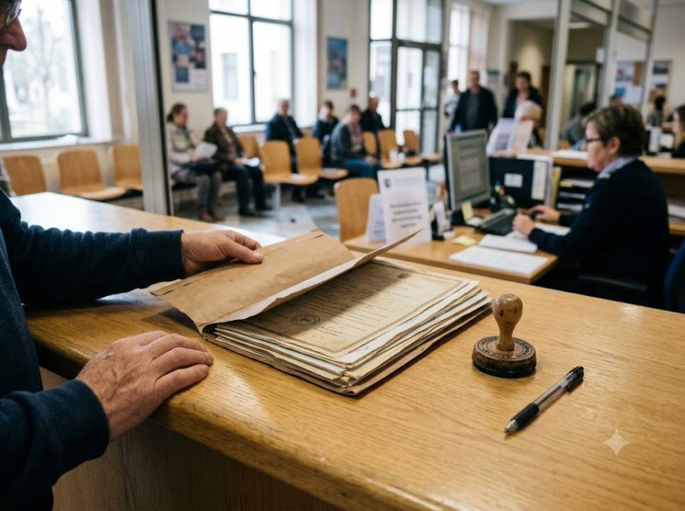 Urkunden und Zeugnisse für den Behördengang vorbereiten